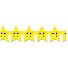 Hygloss Happy Yellow Stars Border Strips