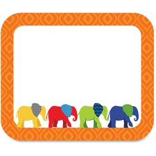 Carson Dellosa Education Parade of Elephants Colorful Name Tags