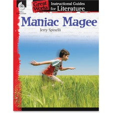 Shell Education Grade 4-8 Maniac Magee Instructional Guide Printed Book by Jerry Spinelli