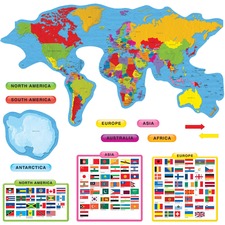 Trend Continents & Countries Bulletin Board Set