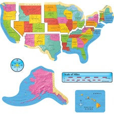 Trend US Map Bulletin Board Set