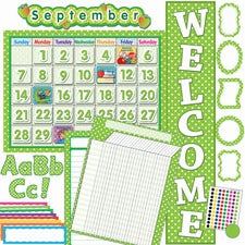 Teacher Created Resources Lime/Dots Accents Board Set