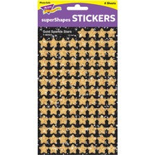 Trend Gold Sparkle Stars superShapes Stickers