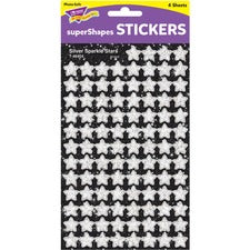 Trend Silver Sparkle Stars superShapes Stickers