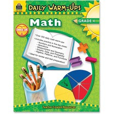 Teacher Created Resources Gr 4 Math Daily Warm-Ups Book Printed Book