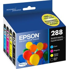 Epson DURABrite Ultra 288 Ink Cartridge - Pigment Black, Pigment Cyan, Pigment Magenta, Pigment Yellow