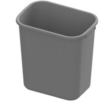 Value-Plus Wastebasket 28 Quart Gray