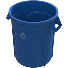 Value-Plus Container 20 Gallon Plastic Blue Recycle