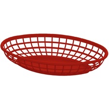 Impact Products Food Basket Oval Red