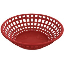 Impact Products Food Basket Round Red