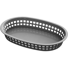 Impact Products Food Basket Rectangle Round End Gray
