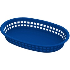 Impact Products Food Basket Rectangle Round End Blue