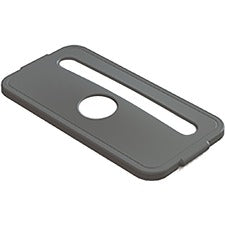 Value-Plus Lid 23 Gal Slim Can Recycling Gray