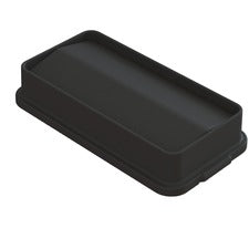 Value-Plus Lid Swing for 23 Gallon Slim Trash Can Black