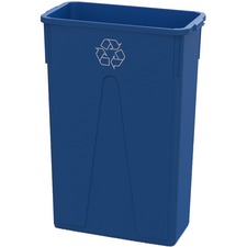 Value-Plus Container 23 Gallon Slim Can Blue Recycle
