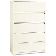 Lorell Binder Storage 42" Lateral File - 5-Drawer