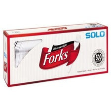 Solo Plastic Forks, White - 500 Forks