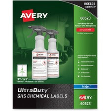 Avery&reg; UltraDuty GHS Chemical Labels