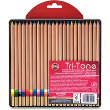 Koh-I-Noor Tri-Tone Multi-colored Pencils