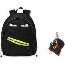 ZIPIT Grillz Carrying Case (Backpack) Books, Binder, Clothing, Tablet, Snacks, Bottle, School - Black