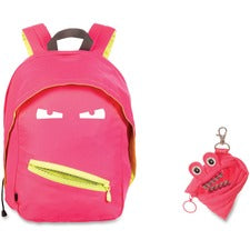 ZIPIT Grillz Carrying Case (Backpack) Books, Binder, Clothing, Tablet, Snacks, Bottle, School - Pink