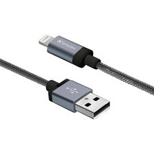Sync & Charge Lightning Cable - 47 in. Braided Black