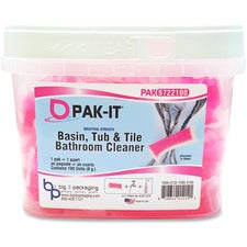 Big 3 Packaging Pak-It Basin Tub/Tile Bathroom Cleaner Pak