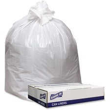 Genuine Joe Extra Heavy-duty White Trash Can Liners