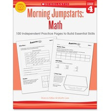 Scholastic Res. Grade 4 Morning Jumpstart Math Workbook Printed Book by Martin Lee, Marcia Miller