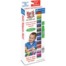 The Pencil Grip Kwik Stix 12-color Solid Tempera Paint