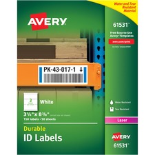 Avery&reg; Durable ID Labels - TrueBlock