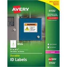 Avery® Durable ID Labels - TrueBlock