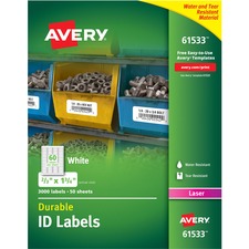 Avery&reg; Durable ID Labels - TrueBlock