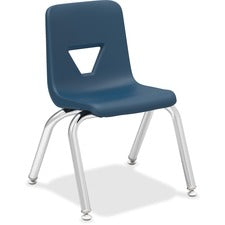 Lorell 12" Seat-height Stacking Student Chairs - 4/CT