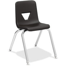 Lorell 16" Seat-height Stacking Student Chairs - 4/CT