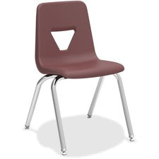 Lorell 18" Seat-height Stacking Student Chairs - 4/CT