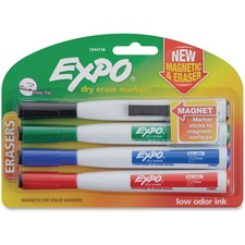 Expo Eraser Cap Fine Magnetic Dry Erase Markers