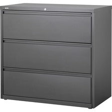 Hirsh Charcoal Lateral File - 3-Drawer