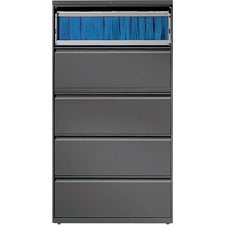 Hirsh Charcoal Lateral File - 5-Drawer