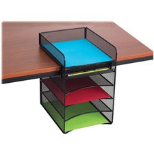 Safco Onyx Horizontal Hanging Desktop Storage