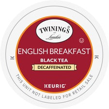 Twinings Decaffeinated English Breakfast Black Tea K-Cup