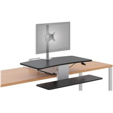HON Coordinate Mounting Arm for Monitor, Keyboard, Mouse, Notebook - Silver, Black