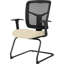 Lorell Adjustable Arms Mesh Guest Chair