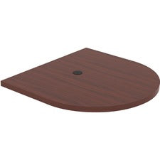 Lorell Prominence Infinite Mahogany Laminate Oval Tabletop