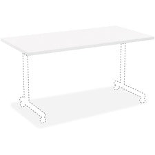 Lorell White Laminate Rectangular Invent Tabletop