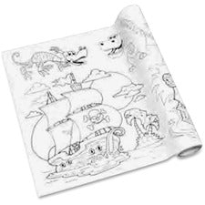 Redi-Tag Self-adhesive Pirate Theme Coloring Roll