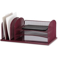 Safco Onyx 3 Tray/3 Upright Section Desk Organizer