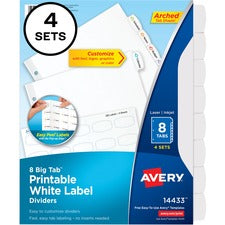 Avery&reg; Big Tab Dividers - Easy Peel Printable Labels