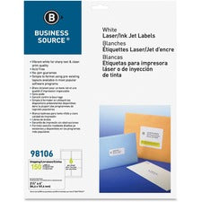 Business Source Bright White Premium-quality Address Labels