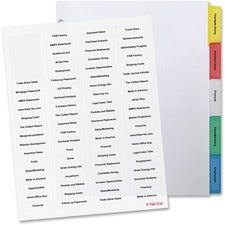 Business Source Index Dividers and Labels